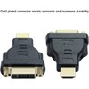 DTECH DVI Female to HDMI Male Adapter Bi-directional DVI-I 24+5