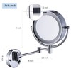 Cavoli Wall Mounted Makeup Mirror with LED Lighted 10x Magnification,3