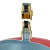 Flamco Flexfast quick connector 3/4" Self-sealing coupling for expansion tank
