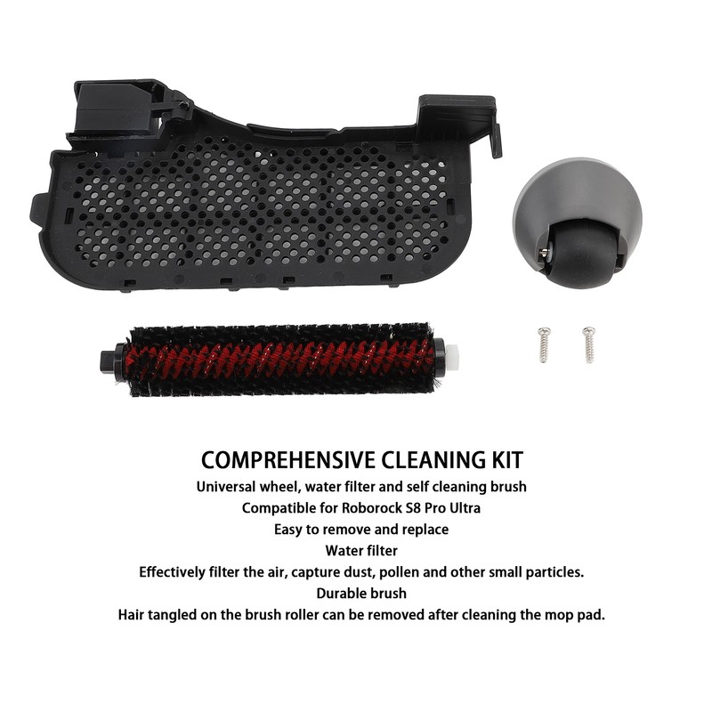 Robot Vacuum Cleaner Caster Self Cleaning Brush Suction Station Water
