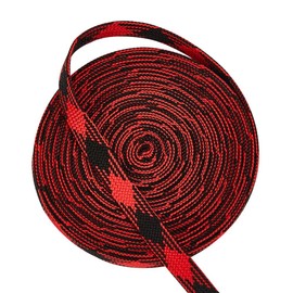 OLYCRAFT 5.5 Yards/5M Red Ito Sageo Wrapping Cord 11mm Wide Cotton Sword Handle Cord Tsukamaki Sageo Wrapping Cord for Japanese Samurai Katana Swords Handle Rope