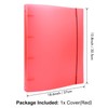 BAOFALI A4 4 Ring Binder Cover Clean Transparent Soft PVC