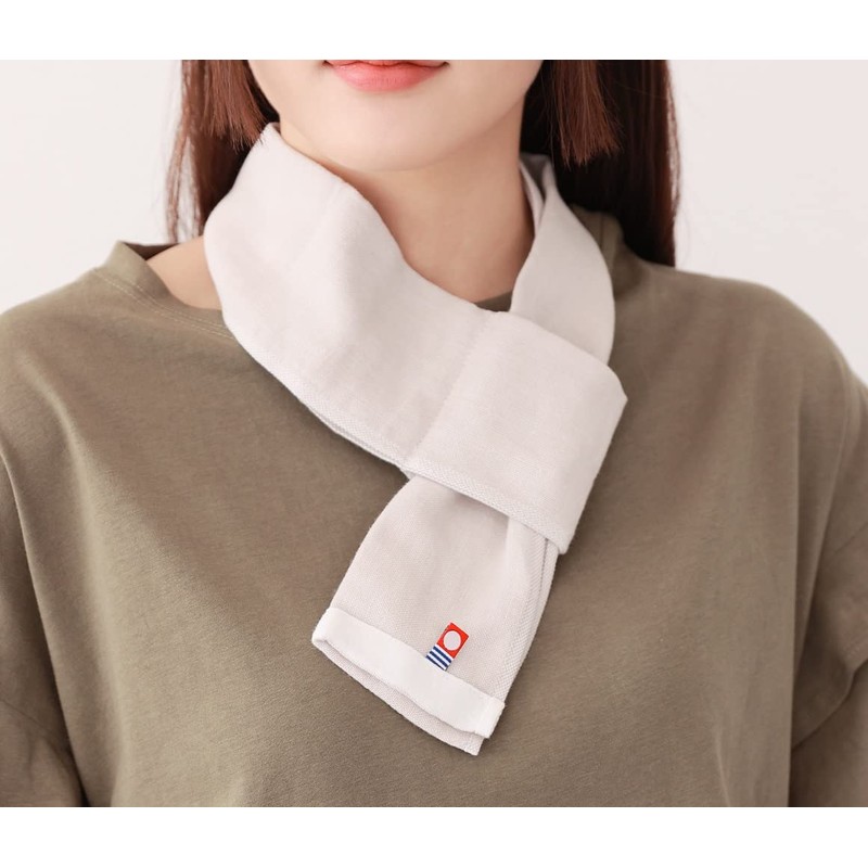 Sleeping Sheep Imabari Towel Inserted Neck Gauze Short Scarf Made