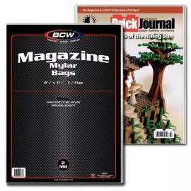 BCW New (50 ct) BCW Magazine Bags Mylar 2mm & Backing Board-Combo Pack-AcidFree