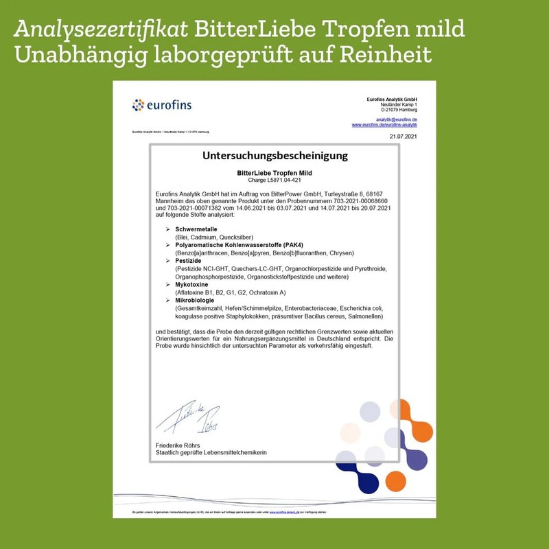 BitterLiebe - Bitter Drops without Alcohol - According to Hildegard
