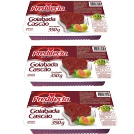 Goiabada Brasileira Cascão Predilecta 350g | Pack of 3x350g | Brazilian Guava Jam | Doce de Goiaba