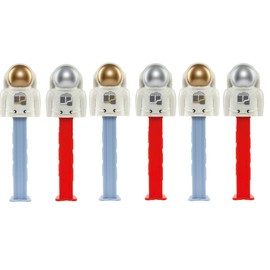 PEZ Astronaut Candy Dispensers - Birthday Party 6 Pack Dispensers With EXTRA PEZ Candy Refills - Outer Space Party Favors, Space Gift, Goodie Bag