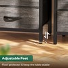 Huuger Nightstand with Charging Station, Fabric Drawers, End Table with
