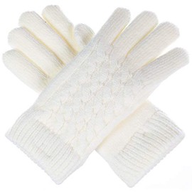Be Your Own Style Women’s Winter Classic Cable Ultra Warm Plush Fleece Lined Knit Gloves, Many Styles