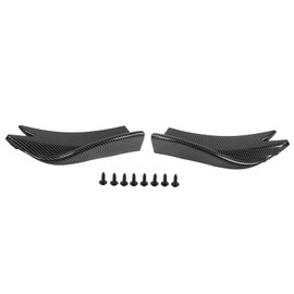 Rear Bumper Side Spoiler 2 Pieces Universal Carbon Style Surround Decoration Rear Bumper Side Spoiler for Car