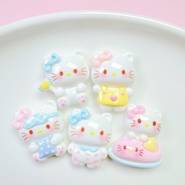 International Character Resin Materials / Components / Hair Accessory Supplies / Nail Art Supplies / Hairpin Making Kits / Shoe Accessory Components / TF0820 Free Size / 2 Cats 100ea