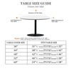 Outdoor Runde Tischdecke mit Gummizug Ø 60"(150cm) - Elastisch Garten
