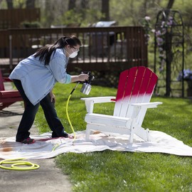 Detail Paint Sprayer Gun - Pattern and Fluid Control Handheld Sprayer w/ 8-ounce Anti-Drip Canister (Campbell Hausfeld DH550000AV)