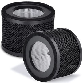 2 Pack TT-AP001 Filter HEPA Replacement, Compatible with TaoTronics TT-AP001 Air Purifier and VAVA VA-EE014 H13 True HEPA