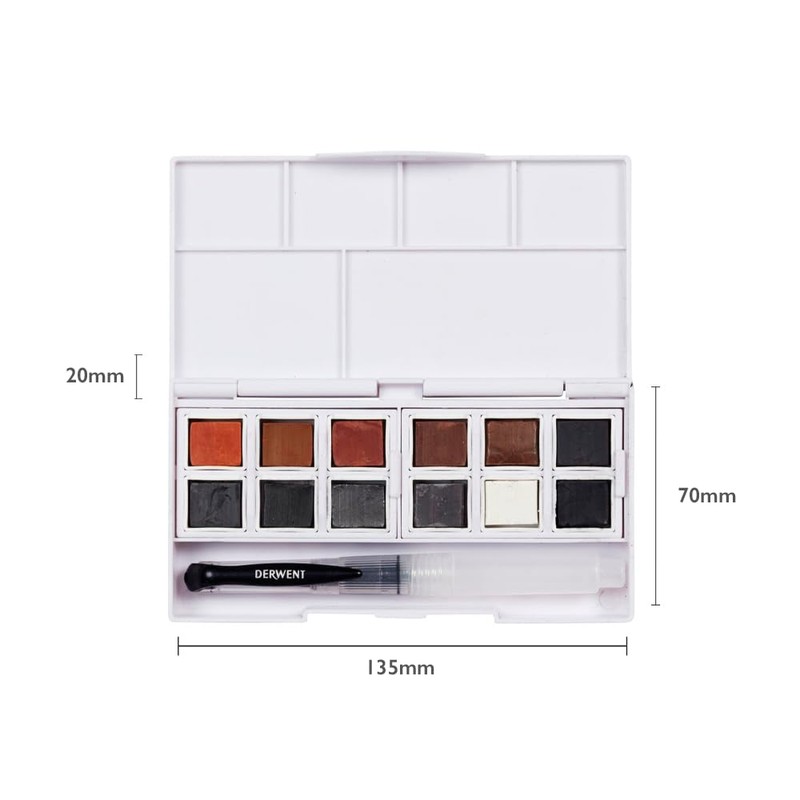 Derwent Shade and Tone Mixed Media Paint Set , Set
