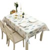 ZQSFPK 5Pcs Wipe Clean Pvc Tablecloth,137 * 180cm Leaves Pattern