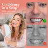 SPOKKI 4 Pairs False Teeth, White Dentures Comfortable Fake Teeth