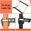 32.8 Feet Fire Escape Ladder Emergency Fire Ladder for 2-3