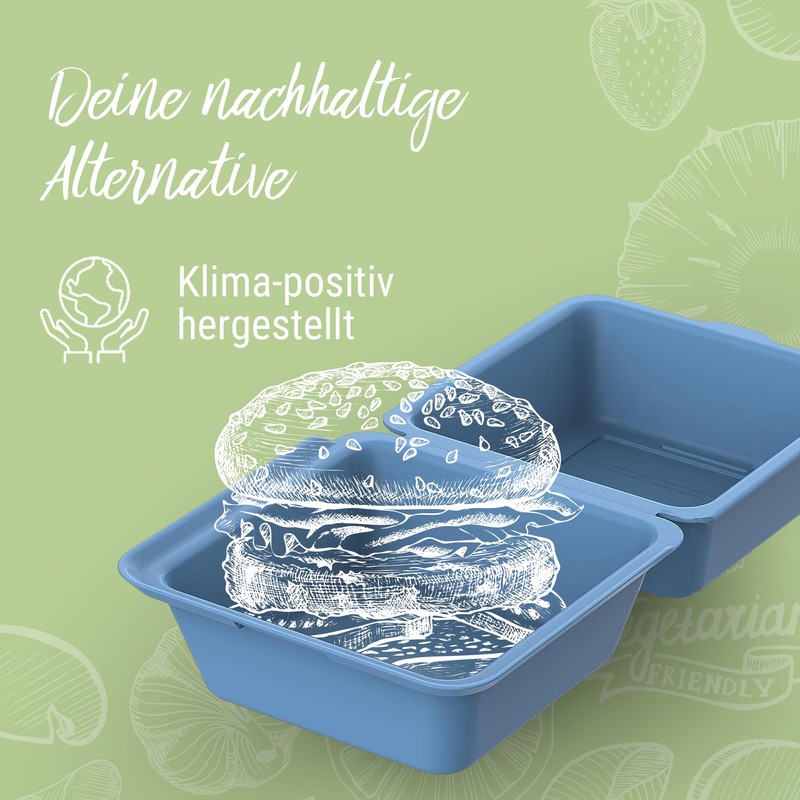 elastoREuse Burgerbox Take Away Packaging - Food Container to Go