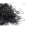 Mini Rubber Black Elastic Hair Ties Bands with a Box,
