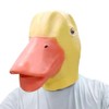 VANEXUAO Mouth Opening Yellow Duck Mask, Funny Cute Adults Latex