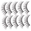 Ipetboom 30pairs Artificial Lashes Lash Strips Fake Eyelash Extension Bulk