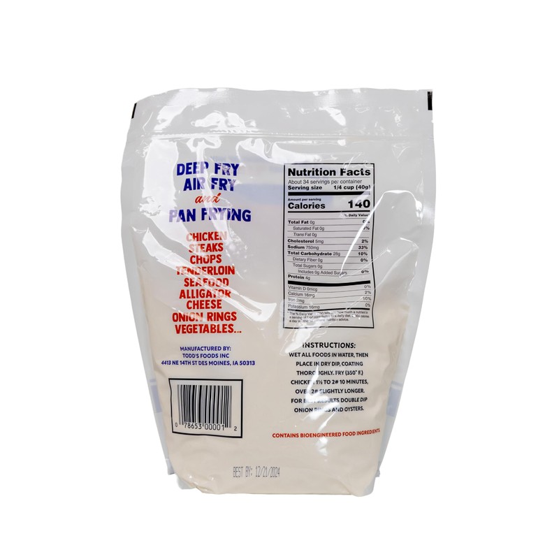 Barnard's Crunchy Dip All Purpose Breading Mix 3 lb Bag