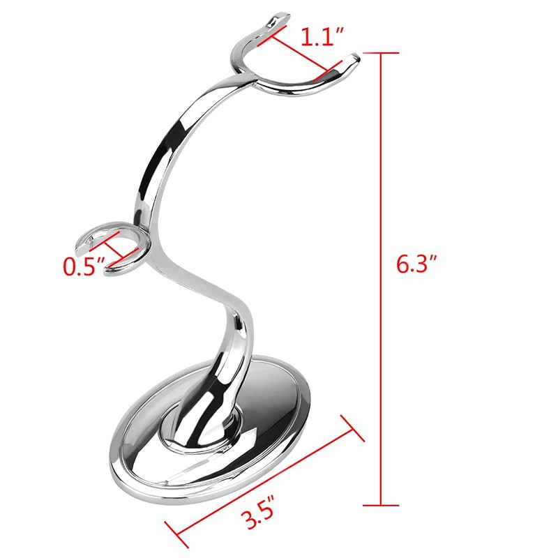 Linkidea Razor Holder Stand, Stainless Steel Shaving Brush Holder with