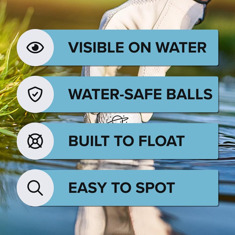 HydroStar Floating Golf Balls – 12-Pack, Lightweight Golf Balls for