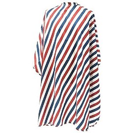 Kobe Barber Pole Hairdressing Gown - Extra Large with Adjustable Neck Poppers