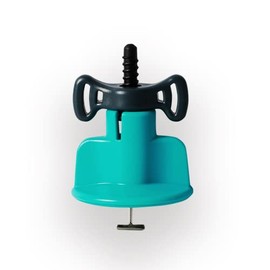 BIHUI Reusable Tile Leveling System with Comfort Spin Handle - Lippage Control System with Anti-Scratch Base, Reusable Steel 1.5mm T-Pin - 50 Pieces (TSL50)