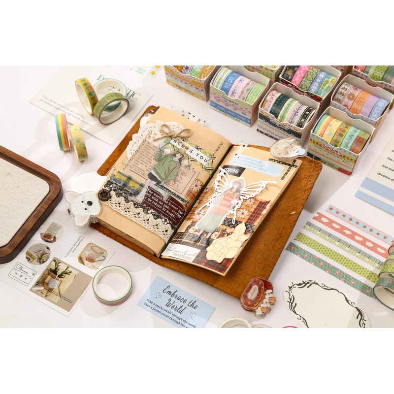 Songdao Washi Tape Thin Width 60 Rolls Set | Various