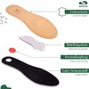 SULPO Orthopaedic Leather Insoles for Sweaty Feet, Forefoot Pain and