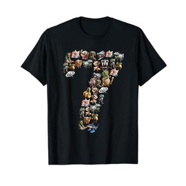 Happy 7th Birthday Boy Italian Brainrot Meme Party Funny T-Shirt