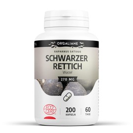 Organic Black Radish - 270 mg - 200 Capsules