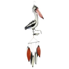 Cohasset Gifts Pelican Metal Wind Chime - Sustainable Yard Art