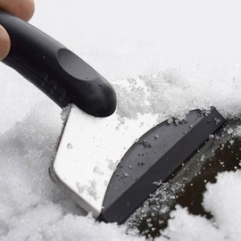 Stainless Steel Car Ice Scraper Windshield Ice Breaker Shovel Multifunctional Window Glass Brush F5Z5 Winter Quick Clean