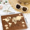 Creawoo Wooden Our Adventure Book Scrapbook Photo Album, DIY Handmade