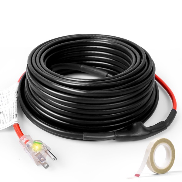 HEATIT JHSF 24-feet 120V Self Regulating Pre-assembled Pipe Heating Cable