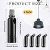 Tondiamo 4 Pcs Black Sloped Ceiling Light Adapter 180 Degree