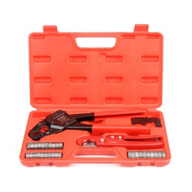 iCrimp Angle Head F1807 PEX Pipe Crimping Tool for Copper Rings - IWS-1234W(1/2&3/4-inchCombo Crimper Kit), Suitable for Tight Spaces