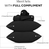 Sleepdown Jersey Sheet Set - Black, Full (4 Piece)