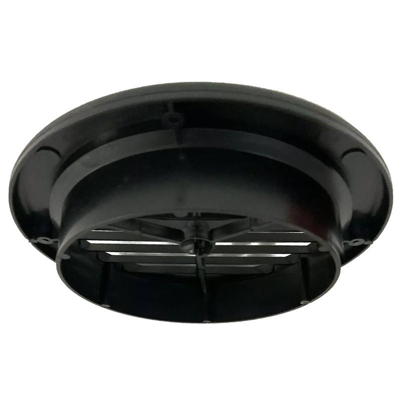 TECHVALET 7" Round Ceiling A/C Vent 1" Extension Black Fits