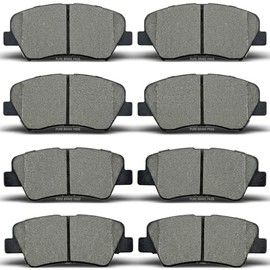 Juego de pastillas de freno cerámicas ALADICHE compatibles con Hyundai Elantra 2011-2016, Hyundai Elantra Coupe 2013, Hyundai Elantra GT 2013-2017