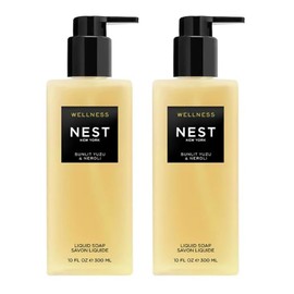 NEST New York Liquid Soap Set, Sunlit Yuzu & Neroli - Includes Two 10 fl oz Bottles - Cleanses & Nourishes Skin - Approx. 300 Pumps Per Bottle - Gluten Free & Cruelty Free