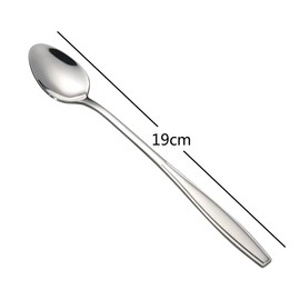 Annkky 12-Piece Stainless Steel Long Handle Coffee Tea Mixing Spoons, 19 cm