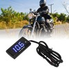Universal LCD Motorcycle Voltmeter Ultra Thin Waterproof Voltmeter with Left