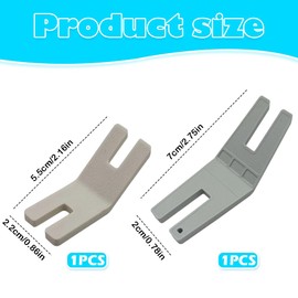 2-Pack Hump Jumper for Sewing Machines, sewing accessories，Multifunctional Sewing Foot for Bulky Seams, Plastic Sewing Accessories for Embroidery & Craft Projects