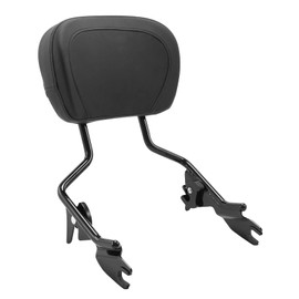 XFMT Detachable Passenger Backrest Sissy Bar With Stealth Luggage Rack and 4 Point Docking Hardware Kits Fit For Harley Touring Road King Street Glide Road Glide Electra Glide 2014-Later