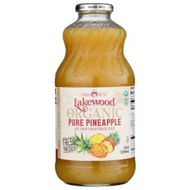 Lakewood Organic Juice, Pineapple, 32 Fl Oz Bottle